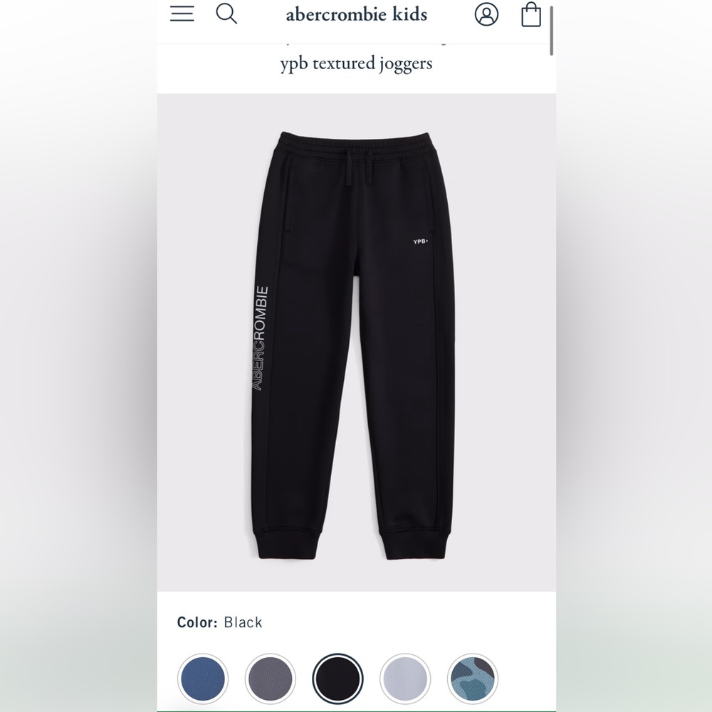 Abercrombie Kids ypb textured joggers - Picture 5 of 7